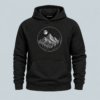 Black tranquil peaks mountain graphic hoodie